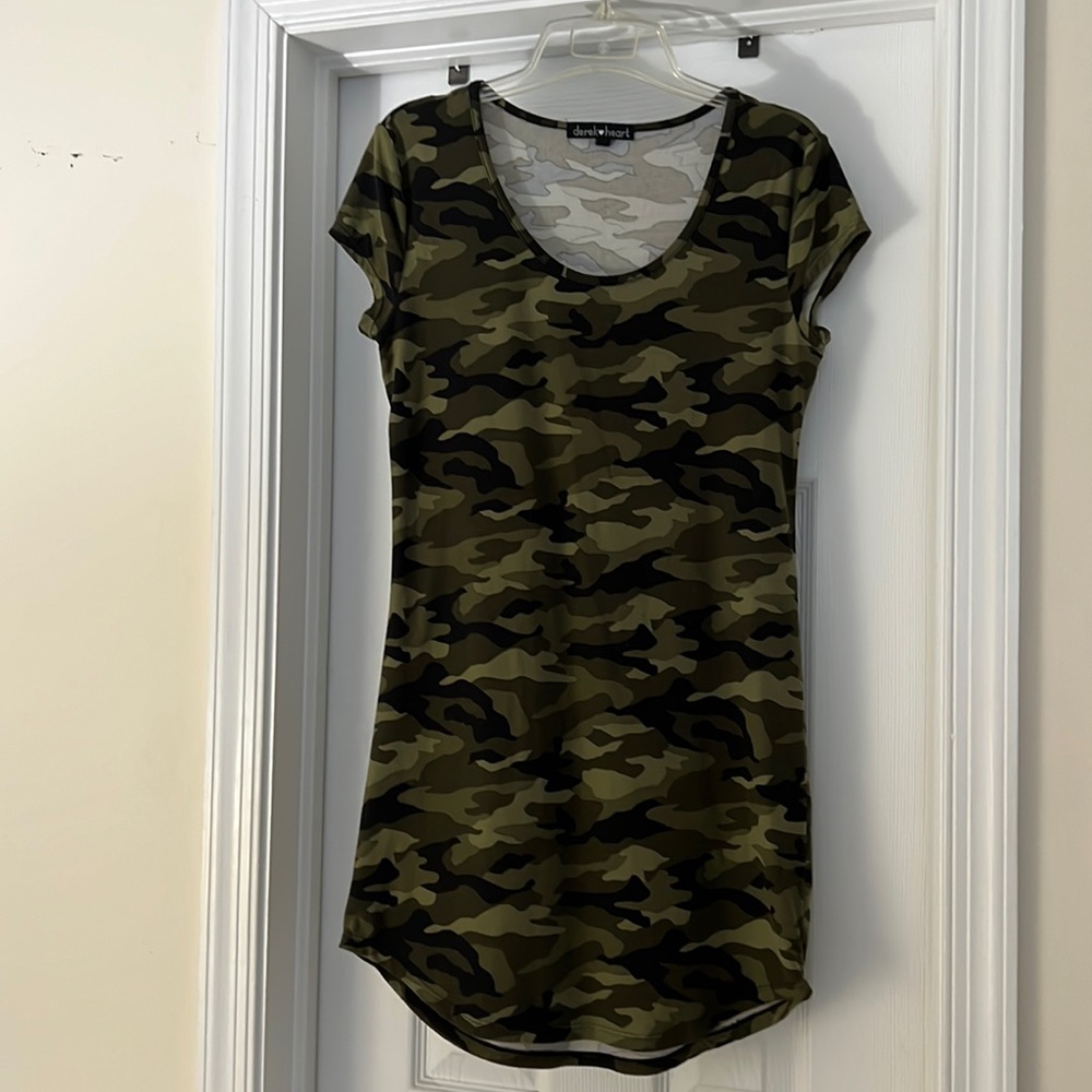 Women’s camouflage tshirt dress